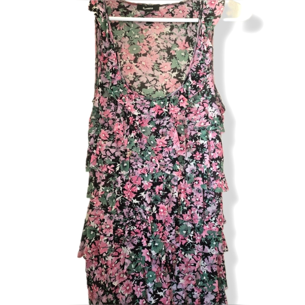Express Sleeveless Floral Top